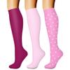 CHARMKING Compression Socks for Women & Men Circulation (3 Pairs) 15-20 mmHg is Best Athletic for Running, Flight Travel, Support, Cycling, Pregnant - Boost Performance, Durability (S/M, Multi 61) view 1