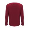 xoxingysm Men's Long Sleeve Ribbed Knit Trendy Deep V Neck Solid Color Tee Shirt Top Slim Fit Soft Comfy Golf T-Shirts(Wine,X-Large) view 4