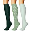 CHARMKING Compression Socks for Women & Men Circulation (3 Pairs) 15-20 mmHg is Best Athletic for Running, Flight Travel, Support, Cycling, Pregnant - Boost Performance, Durability (L/XL,Multi 59) view 1