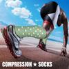 CHARMKING Compression Socks for Women & Men Circulation (3 Pairs) 15-20 mmHg is Best Athletic for Running, Flight Travel, Support, Cycling, Pregnant - Boost Performance, Durability (L/XL,Multi 59) view 3