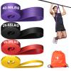 YONKFUL Pull Up Assistance Bands Set 5 LBS - 90 LBS, Long Resistance Bands for Pull Ups Working Out, Gym Workout Bands for Men Exercise Muscle Training and Shape Body - Carry Bag Included view 1