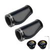 TOPCABIN Bike Grips 2PCS 90mm Length Bike Handlebar Grips Short Mini Bicycle Handlebar Grips Two-Color Rubber Ergonomic Design (Hand-Sewn ATF Leather(Black 90mm)) view 1