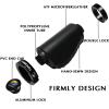 TOPCABIN Bike Grips 2PCS 90mm Length Bike Handlebar Grips Short Mini Bicycle Handlebar Grips Two-Color Rubber Ergonomic Design (Hand-Sewn ATF Leather(Black 90mm)) view 4