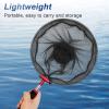 OUKENS Fishing Net Telescoping Pole Handle, Portable Stainless Steel 16cm67cm Extension Rod,Collapsible Telescopic Pole Handle Safe Fish Catching or Releasing view 2