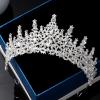 Tiara for Women, Crystal Queen Crowns, Rhinestone Princess Tiaras, Royal Hair Accessories Perfect for Birthday Decorations, Wedding Brides, and Halloween Cosplay (Silver) view 3