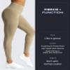 Aoxjox High Waisted Workout Leggings for Women Trinity Yoga Pants 26.5" (Taupe, X-Small) view 3