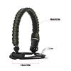 para-Cord Handle for Wide Mouth Bottles, 12pcs Par-acord Strap Carrier for 12oz to 64oz Bottle Durable Water Bottle Handle with Safety Ring Carabiner Bottles Secure Accessories for Walking Hiking view 2