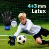 Sportout Youth&Adult Goalie Goalkeeper Gloves,Strong Grip for The Toughest Saves, with Finger Spines to Give Splendid Protection to Prevent Injuries,4 Colors (Dark Blue, 6) view 3