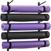 CIRCIR Yoga Mat Rack Wall Mount, Black 6 Tier Foam Roller Storage Stand for Yoga Studio/Garage, Indoor Metal Yoga Mat Holder (Color : Black) view 1