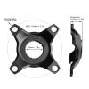 PerGar Motor Bike Gear Adapter, Motor Spider Chain Ring Adapter 4 Jaw Base Mid Drive Chainring Spider Support for Bafang M500 G520 M600 G521 M510 view 2