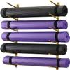 CIRCIR Yoga Mat Rack Wall Mount, Black 6 Tier Foam Roller Storage Stand for Yoga Studio/Garage, Indoor Metal Yoga Mat Holder (Color : Gold) view 1