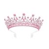 Crystal Bridal Tiara Crown Prom Rhinestone Diadem Wedding Costume hairband Headpieces H193 Silver AB view 4