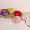 ECYC Children Winter Wool Beret Hat, Fashion Casual Pearl Flower Beret Cap French Beanie Hats for Toddler Girls view 3
