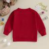 Hnyenmcko Toddler Baby Boy Girl Christmas Outfit Santa Long Sleeve Crewneck Sweatshirt Pullover Tops Baby Fall Clothes (Red JOLLY, 6-12 Months) view 4