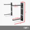 Valor Fitness Wall-Mounted Weight Plate Rack  4-Peg Storage Holder for Olympic & Bumper Plates, Space-Saving Home Gym Organizer view 2