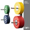 Valor Fitness Wall-Mounted Weight Plate Rack  4-Peg Storage Holder for Olympic & Bumper Plates, Space-Saving Home Gym Organizer view 3