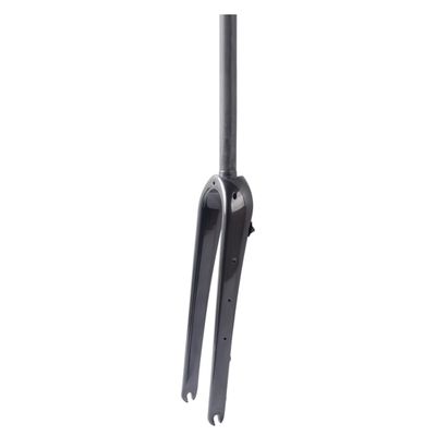 HIMALO 700C Road Bike Fork Gravel Carbon Fiber Rigid Fork Disc Brake 1-1/8 Straight/Tapered Front Fork QR 9 * 100mm (Color : Glossy Black, Size : Straight)