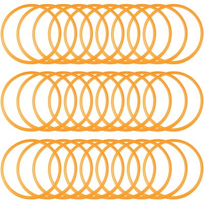 Deekin 40 Pcs Agility Rings Speed and Agility Training Rings Exercise Speed Circle Jumping Hoops for Training Toss Equipment, 15 (Orange)