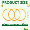 Deekin 40 Pcs Agility Rings Speed and Agility Training Rings Exercise Speed Circle Jumping Hoops for Training Toss Equipment, 15 (Orange) view 2