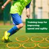 Deekin 40 Pcs Agility Rings Speed and Agility Training Rings Exercise Speed Circle Jumping Hoops for Training Toss Equipment, 15 (Orange) view 4