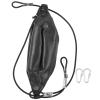 Double End Punching Ball, Punching Ball Inflatable Boxing Speed Bags for Boxing Boxing Reflex Ball PU Pear Muay Thai Punch Bag for Punching Exercise and Hand Eye Coordination Training(black)