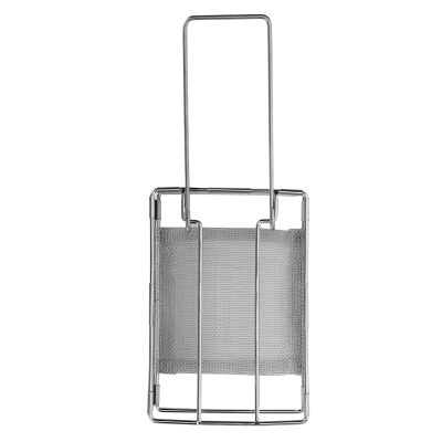 Foldable Toaster Rack, Stainless Steel Foldable Toaster Rack, Portable Camping Stove Toaster, Camping Toaster for Stove Top Backpacking Folding Campfire Gas Toaster Mini Hand held Holder for Bread
