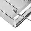Foldable Toaster Rack, Stainless Steel Foldable Toaster Rack, Portable Camping Stove Toaster, Camping Toaster for Stove Top Backpacking Folding Campfire Gas Toaster Mini Hand held Holder for Bread view 4