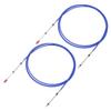 uxcell 2pcs 16ft 197 Inch Marine Type 3300/33C Throttle Shift Remote Control Box Cable with Clevis for Yamaha Outboard Engine Boat Motor Steering System Blue view 1
