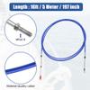 uxcell 2pcs 16ft 197 Inch Marine Type 3300/33C Throttle Shift Remote Control Box Cable with Clevis for Yamaha Outboard Engine Boat Motor Steering System Blue view 3