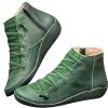 Ctreela Arch Supports Shoes Outdoor Hiking Lace up Ankle Boots Comfort Flat Heel Walking Booties Orthopedic Shoes for Women view 1