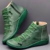 Ctreela Arch Supports Shoes Outdoor Hiking Lace up Ankle Boots Comfort Flat Heel Walking Booties Orthopedic Shoes for Women view 2