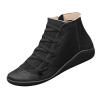Ctreela Arch Supports Shoes Outdoor Hiking Lace up Ankle Boots Comfort Flat Heel Walking Booties Orthopedic Shoes for Women view 3