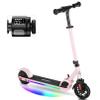 Caroma Electric Scooter for Kids Ages 8-12, 150W Foldable Kids Electric Scooter, Max 7 Miles & 10 Mph, LED Display, Colorful Lights, Adjustable Height, Lightweight Electric Scooter for Kids Teens view 1