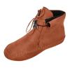 Ctreela Boho Flat Boots Vintage Indian Style Ankle Bootie Comfy Roman Retro Lace-up Short Boots Outdoor Flat Walking Shoes view 1
