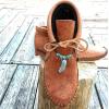 Ctreela Boho Flat Boots Vintage Indian Style Ankle Bootie Comfy Roman Retro Lace-up Short Boots Outdoor Flat Walking Shoes view 2