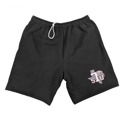 Campus Lab Texas Southern University Mens Sweat Shorts Primary Logo, Black, Small