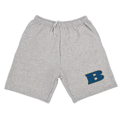 Campus Lab Beloit College Mens Sweat Shorts Primary Logo, Athletic Heather, X-Large