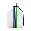 Aosekaa Neoprene Paddle Cover, Racket Sleeve, Premium with Metal Buckle Pickleball Head Cover with Storage Pocket, White view 1