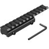 LONSEL Dovetail to Picatinny Rail Adapter 11mm Dovetail to 21mm Picatinny Rail Convert Mount - Low Profile Scope Riser Rail Adaptor - Base Mount 3/8" to 7/8" Converter (1 Pack - 11 Slots) view 1