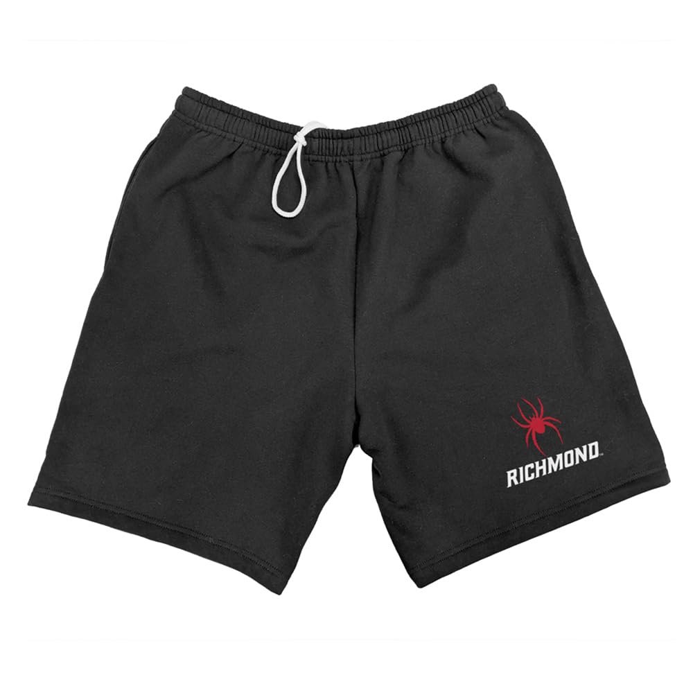 Campus Lab University of Richmond Mens Sweat Shorts Primary Logo, Black, Small