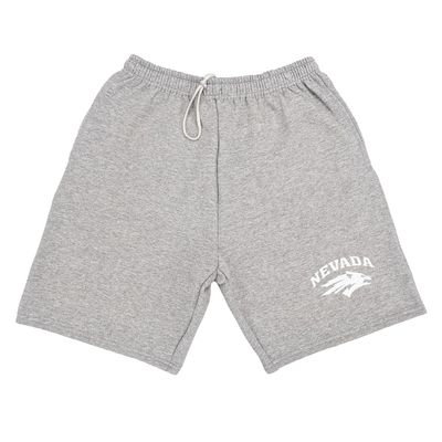 Campus Lab University of Nevada Reno Mens Sweat Shorts Primary Logo, Athletic Heather, Large