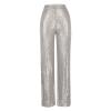 Sequin Pants for Women High Waist Palazzo Pants Long Culottes Glitter Wide Leg Pants Bling Party Clubwear Trousers view 3
