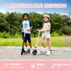 Caroma Electric Scooter for Kids Ages 6-8, Kick-Start Boost Kids Scooters for Boys/Girls, Max 6 Miles & 10 MPH, Electric Kick Scooter with Adjustable Height & Deck Lights, 120W view 2