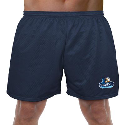 Bob Jones University Primary Logo Men's Adult Athletic Gym Shorts 7" Inseam, Navy, Large