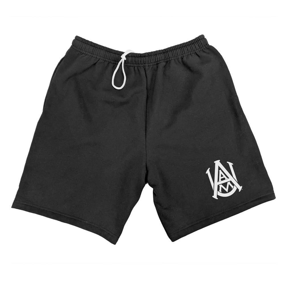 Campus Lab Alabama A&M University Mens Sweat Shorts Primary Logo, Black, Large