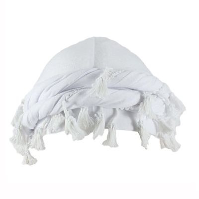 Gturytr Turban for Men Vintage Twist Head Wraps Durag Satin Lined Halo Turban for Women Modal and Satin Scarf Tie (White, m)