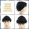 Gturytr Turban for Men Vintage Twist Head Wraps Durag Satin Lined Halo Turban for Women Modal and Satin Scarf Tie (White, m) view 4