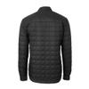 Cutter & Buck Men's Black Philadelphia Eagles Rainier PrimaLoft Eco Insulated Quilted Button-Up Shacket view 3