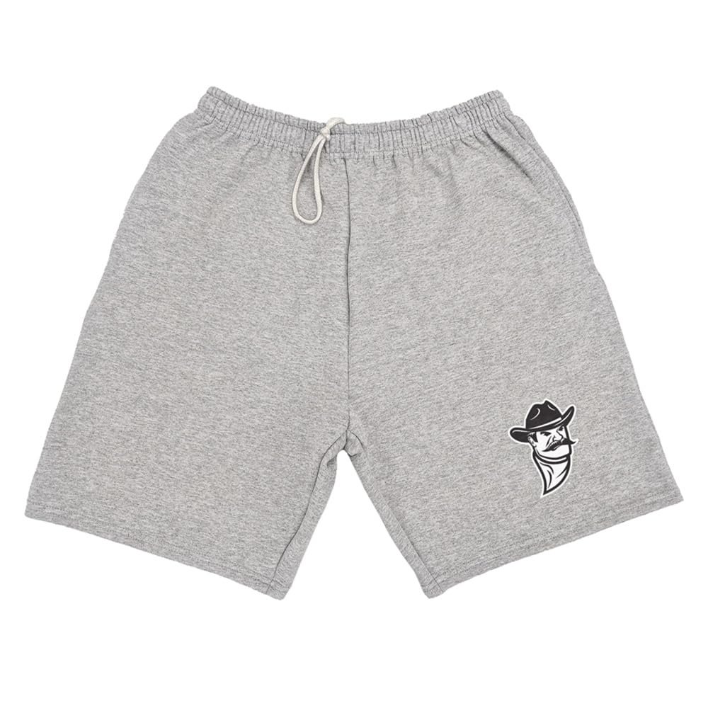 Campus Lab New Mexico State University Mens Sweat Shorts, Primary Logo, Athletic Heather, Large