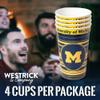 Westrick WA State Cougars Souvenir Cups 24 oz 4 Pack Team Memorabilia, Collectibles, Great for Parties & Decor, Reusable Drinkware for Fans & Collectors view 3
